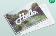 eco friendly postcards